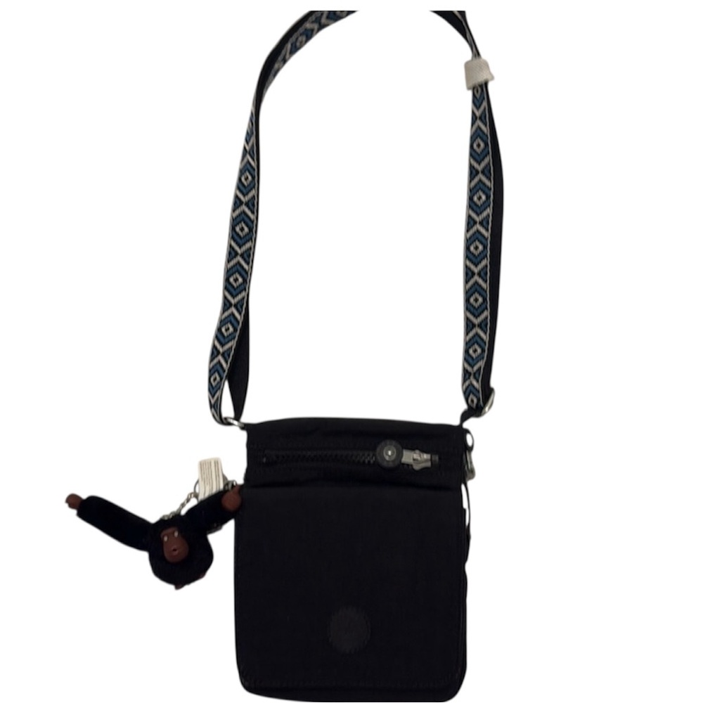 Kipling Small Black  Crossbody Bag with Durable Nylon Fabric -New Without Tag